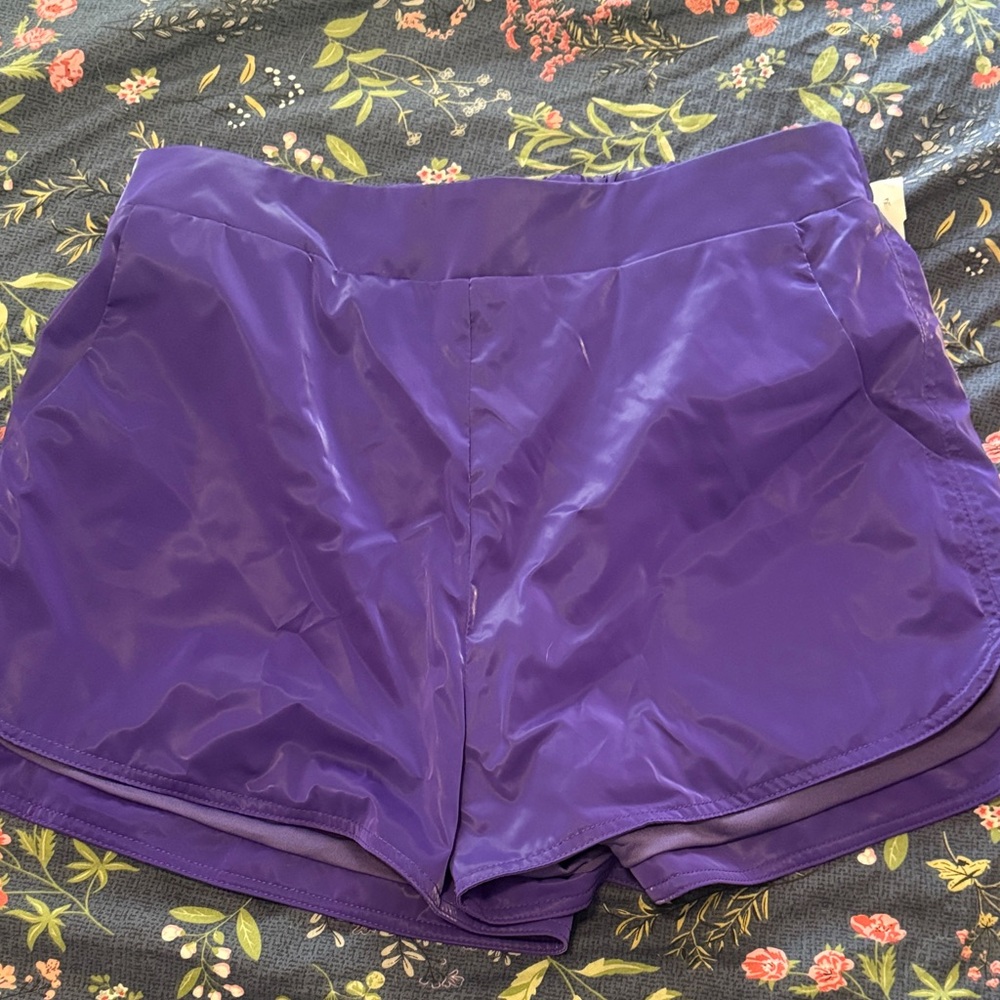 TCEC Vibrant Purple Athletic Shorts
